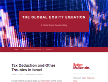 Tablet Screenshot of globalequityequation.com